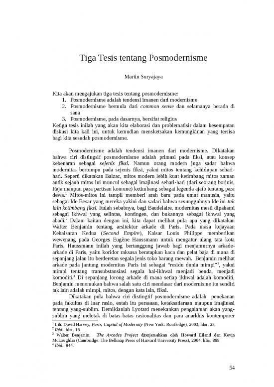 picture_Tiga Tesis Tentang Posmodernisme | Filsafat